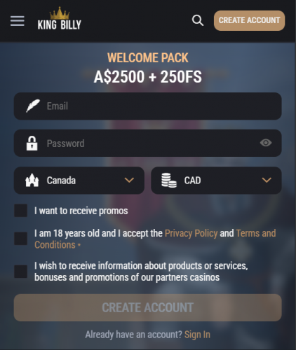 mobile version King Billy